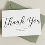 Simple Personalised Thank You Card, thumbnail 4 of 4