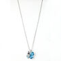 Colourful Crystal Four Leaf Clover Pendant Necklace, thumbnail 6 of 8