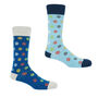 Peace Light Blue And Peace Blue Men's Socks Bundle, thumbnail 1 of 7