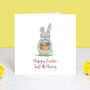 Happy Easter Personalised Bunny Card, thumbnail 3 of 4