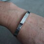 Personalised Flat Fronted Silver Bangle –, thumbnail 4 of 4