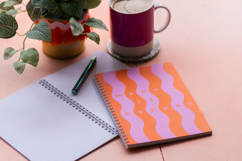 Make It Happen Bold Pattern Striped Notebook, 2 of 3