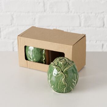 Cabbage Crush Cabbage Salt And Pepper Shakers, 2 of 6