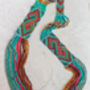 Beaded Coral And Turquoise Statement Collar Necklace, thumbnail 4 of 5
