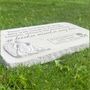 Personalised Large Angel Garden Memorial Stone 38cm X 27cm, thumbnail 4 of 9