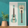 Ukulele Print | Musical Instrument Poster, thumbnail 5 of 8