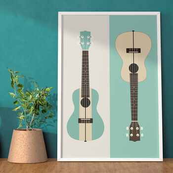 Ukulele Print | Musical Instrument Poster, 5 of 8