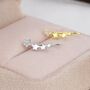 Sterling Silver Cz Star Crawler Earrings, thumbnail 6 of 12