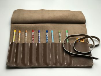 Pencil Case Roll On Leather, 5 of 7