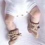 She's Here Embroidered New Baby Long Sleeve Knitted Romper, thumbnail 8 of 12