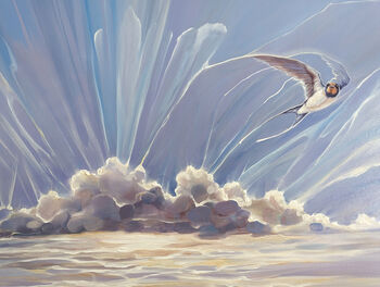 Swallow Arrives Oil Painting, 4 of 9