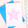 Personalised Christening Or New Baby Star Card, thumbnail 4 of 4