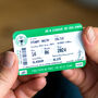 Personalised Football Ticket Wallet Insert For Dad, thumbnail 4 of 7