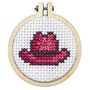 I'm Hot To Sew! Cowboy Hat Mini Matchbox Cross Stitch Kit, thumbnail 4 of 6