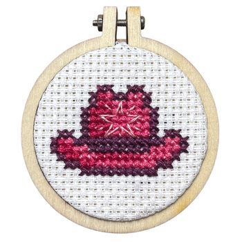 I'm Hot To Sew! Cowboy Hat Mini Matchbox Cross Stitch Kit, 4 of 6
