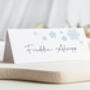 Wedding Place Cards Winter Snowflake, thumbnail 1 of 3