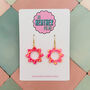 Summery Glitter Sun Earrings *More Colours Available*, thumbnail 1 of 5