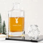 Personalised Classic Stag Square Glass Decanter, thumbnail 1 of 4