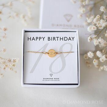 18th Birthday Gift – Personalised Disc Bracelet For Her, 7 of 8
