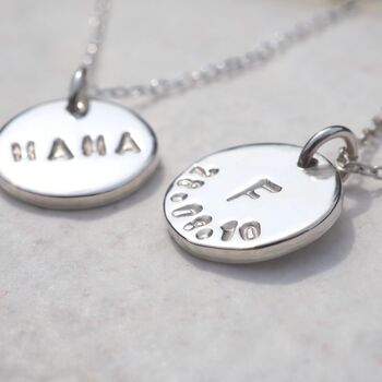 Personalised Hand Stamped Mama Necklace, 9 of 12