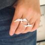 Double Seagull Ring, thumbnail 1 of 5