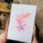 Cosmos Art Print With Wildflower Seeds, thumbnail 2 of 4