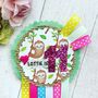 Personalised Sloth Themed Birthday Rosette, thumbnail 1 of 4