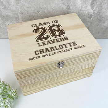 Personalised 'Class Of 26' School Leavers Memory Box, 3 of 10