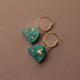 Crescent Moon And Star Arc Hoop Earrings, Gold Colour, thumbnail 4 of 9