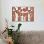 Poppy Medley Metal Wall Art Living Room Decor, thumbnail 9 of 12