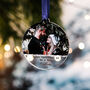 First Christmas Married As Mr And Mrs Photo Bauble, thumbnail 7 of 10