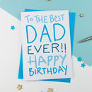most amazing daddy birthday card by a is for alphabet