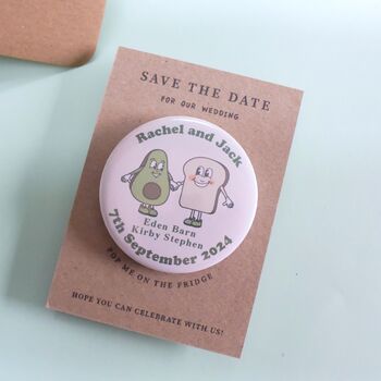 'Perfect Match' Fun Save The Date Magnet, 3 of 4