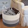 Cotton Rope Basket Extra Large Hamper With Handles, thumbnail 6 of 8