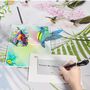 Pop Up 3D Blank Card Tropical Hummingbird, thumbnail 6 of 7