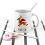 Personalised Reindeer Christmas Mug, thumbnail 10 of 12