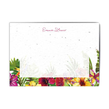 Bright Tropics Personalised Plantable Notecard Set, 2 of 3