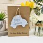 Personalised Baby Shower Card Wooden Keepsake, thumbnail 2 of 2