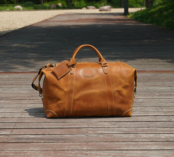 Genuine Leather Boarding Bag For Travelling, 2 of 12
