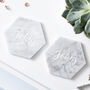 Couples Personalised Marble Coasters, thumbnail 1 of 3