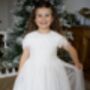 Audrey In Ivory White ~ Party Or Flower Girl Dress, thumbnail 1 of 9