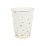 Gold Star Foiled Paper Party Cups, thumbnail 2 of 3