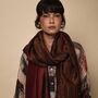Reversible Merino Wool Shawl/ Scarf, thumbnail 2 of 10