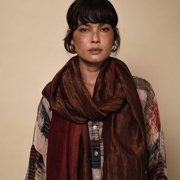 Reversible Merino Wool Shawl/ Scarf, 2 of 10