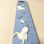 Personalised Jade Rockets Wooden Height Chart, thumbnail 9 of 10