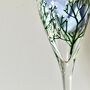 Gypsophila Team Bride Hand Painted Glass Champagne Flute, thumbnail 2 of 5