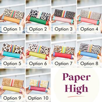 Hema Multicoloured Recycled Leather Clutch Purse, 4 of 4