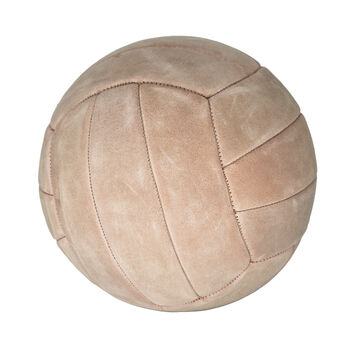 Hand Stitched Suede Leather Football Ball Size Five, 2 of 7