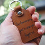 Rugby Fan's Leather Key Ring, thumbnail 4 of 12