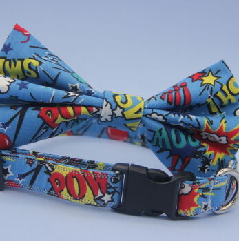 Comic Book Action Dog Bow Tie, 3 of 7